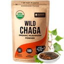 Organische Chaga Pilze Pulver - Feines Pulver, um Chaga Tee für Immunabwehr und Mehr Energie zu machen, Organische Chaga ist wild gezüchtet und nachhaltig in Europa, zertifiziert USDA Organic, 100 Portionen