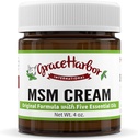 Grace Harbor MSM Cream – Original – Daily Skin, Muscle und Joint Rub mit Ziegenmilch, Essential Oils & MSM – Hals, Rücken, Schulter, Ellbogen, Knie, Hand und Fußtherapie – 4 Unzen