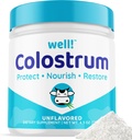 Nun! Kolostrum-Ergänzung für Gutgesundheit, Haarwachstum,Schönheit & Immununterstützung - leicht zu mischen Gras-Fed Bovine Colostrum Powder - Antioxidantien - High IgG Plus ImmunoLin, ungeflammt, 60 Servierungen
