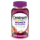 Centrum MultiGummies Gummy Multivitamin für Frauen, Multivitamin/Multimineral-Ergänzung mit Vitamin D3, B und Antioxidantien, sortierte Fruchtgeschmack - 170 Zähler