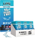 LPS Liquid Collagen & Whey Protein Supplement - Non-GMO Drink, Sugar-Free - fördert gesunde Haut und Haar für Männer & Frauen, Neutral, Single Serve (25 Packungen)