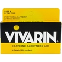 Vivarin, Koffein Pillen, 200mg Koffein in jedem Tablet, sicher und effektiv hilft Ihnen zu bleiben Awake, Alertness Aid, Energieergänzung, 16 Tabletten - 1 Pack