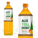 Nature's Goodness Aloe Vera Drink mit Pulp Mango Flavor - 50.7 Fl Oz (1.5 L) - Refreshing Beverage with Real Aloe Vera Juice