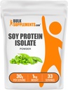 BulkSupplements.com Soy Protein Isolate Powder - Vegan Protein Powder, Unflavored - Rein & Glutenfrei, 30g pro Servierung, 1kg (2.2 lbs) (Pack von 1)