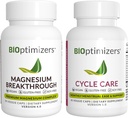 BiOptimizers Magnesium Breakthrough 4.0, (30 Kapseln) & Cycle Care, (45 Kapseln) - Natural Sleep, Brain und Menstrual Relief Support Supplement Bundle