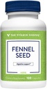 Vitamin Shoppe Fennel Seed 480MG (Foeniculum Vulgare Seed), Kräuterergänzung für Verdauungsunterstützung und Darmgesundheit (100 Kapseln)