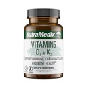 NutraMedix Vitamin D3 und K2 Immununterstützungsergänzung für Damen und Herren - Unterstützung Herzgesundheit - Kann Assist mit Calcium Metabolismus (90 Kapseln)