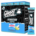GHOST Hydration Packets, Sonic Ocean Water, 24 Sticks, Elektrolyt-Pulver - Getränke Mix Supplement mit Magnesium, Kalium, Calcium, Vitamin C - Vegan, frei von Soja, Zucker & Gluten