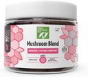 Nur natürliches Tier Pilz Mischung Immunsystem Unterstützung Ergänzung für Hunde - Boost Gesunde Cellular, Verdauungs-, & Liver-Funktion - Multivitamin Beta-Glucan & Antioxidans - Bacon Flavor 60 Soft Chews