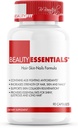 Schönheit Fit BeautyEssentials Hair-Skin-Nails Formel Kapseln - geformt mit Vitaminen und Antioxidantien - erhöht Stärke von Haar, Haut, Nägel - Bietet Biotin, Zink, Hyaluronsäure - 90 Zähler