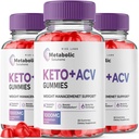 rize labs (Pack mit 3 Metabolic Solutions Keto+ACV Gummis für Advanced Weight Loss, Advanced Formula Supplement, Bewertungen (180 Gummi)