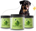 kin+kind Bio Multivitamin für Hunde & Katzen - Pet Supplement für Gesunde Haut und Mantel - Sicher, Natürliche Formel mit Wheatgrass, Kelp, Seaweed und Coconut - Made in USA - Bundle (3 x 8 oz)