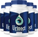 rize labs Urinoct Prostate Supplement, Blasengesundheit, Advanced Function Formula, Organic Herbal Blend, Flush for Flow - Paket von 5(300 Kapseln)