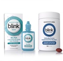 BLINK Tears Lubricating Eye Drops, 1 fl oz (30 mL) Augenpflege für Mild bis Moderate Dry Eyes, Hyaluronate für die Steigerung der Hydration NutriTears Clinical Proven Supplement for Dry Eyes, 50 Softgels