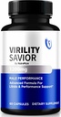 Virility Savior Kapseln für Männer, Offizielle VirilitySavior männliche Formel, Premium Pillen für Max Performance und Confidence, All-Natural Unterstützung für allgemeine Gesundheit und Wellness Bewertungen (60 Kapseln)
