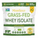 MariGold Grassfed Whey Isolate Protein Powder - Unflavored 2LB - Muskelaufbau & Erholung - 100% rein, kalt verarbeitet, Micro gefiltert, Non-GMO, rBGH Free, Soy Free, Glutenfrei, Lactosefrei