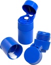 EZY DOSE 3 Compartment Pille Crusher, Cutter und Grinder, Tägliche Nutzung, Sicher schneiden Pillen, Vitamine, Tabletten, Accurate und einfache Schneiden, Edelstahl Klinge, abnehmbare Trinkbecher, Blau, BPA Kostenlos