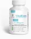 Collagen Haar-, Haut- und Nagelergänzung für Damen - Typ I, II, III, V, X, Collagen Capsules Verbessert mit Biotin, Keratin & Hyaluronsäure - Umfassende Haut, Haar- und Nagelunterstützung