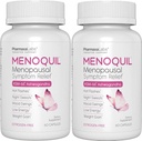 Menopausal Kraft Symptom Relief hilft Menopause zu kombattieren, Hot Flashes, Nacht Sweats und Mood Swings zu fördern Restful Sleep and Energy Boost - 60 Kapseln (Pack von 2)