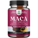 Bio Maca Root Capsules für Damen - Potent Kräuterergänzung mit weiblicher Verstärkung Mischung aus Rotgelb & Schwarz Maca Root - Non-GMO Certified Vegan und Gluten-Free mit keine künstlichen Farben - 60ct
