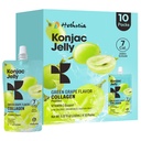 Hethstia Konjac Jelly Green Grape Flavor, 10 Pouches, Trinker Grape Jelly mit Collagen Peptides, 7 Kcal, Sugar Free, Gluten Free, Keto, Vegan, On-The-Go Chewy Light Snacks