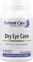 Patient One Dry Eye Care | Supplement zur Beruhigung von trockenen, gereizten Augen und unterstützen Augengesundheit* | mit Omega 3 Fettsäuren, GLA und mehr | 120 Kapseln