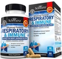 Atem- und Immununterstützungsergänzung mit Quercetin, Vitamin D & Cordyceps, Hilft beruhigende Atmungsprobleme während Loosening Mucus, Lung Health Vitamins für Frauen und Männer, 60 Kapseln