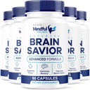 (5 Pack) Mindful Wellness Advanced Brain Savior Capsules, Official Mindful Wellness Supplement Pills, Mindful Wellness Support Capsules Premium Formel - Alle natürlichen Pillen, 300 Kapseln für 5 Monate