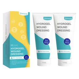 Dimora 2 Packs 6oz Hydrogel Erste Hilfe Salbe, Burn Injory Soothing Gel, Hautreparaturcreme für Notfallverbrennung, Postoperative Incisions, Bruises, Debridement Wound Care