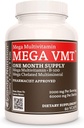 Remedy Ernährung Mega VMT | Täglich Multivitamin | 1.000 mg, 60 Vegan Kapseln Nahrungsergänzung mit Kräutern | Ein Monat Versorgung