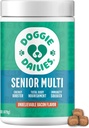 Doggie Dailies Senior Essentials Multivitamin für Hunde Soft Chews | Advanced Dog Multivitamin | Nutritional Support für Gelenke, Haut und Mantel, Verdauung und das Immunsystem | Bacon Flavor | 120 Count