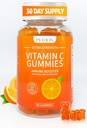 Python Vitamin C + Echinacea Ergänzung für Immunität und Lung Gesundheit, unterstützt Collagen Produktion, Haut Hydration, Immunität und Gesundheit, 60 Vegan Gummy Chews für Erwachsene & Kinder - 1 Monat Versorgung