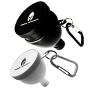 Small & Large 2-Pack | Portable Protein Pulver Wasserflasche Funnel | Perfekt für Pre-Workout, BCAA's, und Protein Powder | Keychain Wasserflasche Supplement Container to-Go