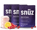 snüz Natural Sleep Support Supplement mit Magnesium Glycinate, Myo-Inositol, Apigenin & Glycine, Melatonin Free, Sleep Aid for Adults, Non GMO, Gluten Free, Vegan, Raspberry Lemon Flavor, 90 Svgs