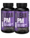 Jacked Factory Lean PM Night Time Fat Burner, Schlafhilfe Ergänzung, & Appetit Suppressant für Männer und Frauen - 180 Stimulant-Free Veggie Weight Loss Diät Pillen