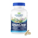 RidgeCrest Kräuter SinusClear, Komplette Formel für Sinus und Nasal Gesundheit mit Mullein Leaf, Bromelain, Vitamin C und Zink, für gesunde Mucus, Immun- & Respiratorische Unterstützung, (60 Veg Caps, 30 Serv)