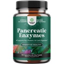 Natures Craft Pancreatin Verdauungsenzyme für Verdauungsmedizin - Pankreasenzyme für Menschen mit Fettkarb und Protein Frauen und Männer - Protease Amylase & Lipase Digestion -120ct