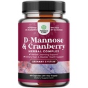 D Mannose mit Cranberry-Ergänzung - Potent D Mannose 1000mg Kapseln für Nierenverteidigung Support & Cleanse und Urinary Tract Gesundheit für Damen und Herren - Bladder Health Supplement für Erwachsene - 60 Count