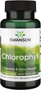 Swanson Chlorophyll - Green Foods Formula Supporting The Body's Natural Cleansing & Deodorizing Process - Fördert Gut Health Support - (90 Liquid Veggie Capsules, 50mg Jeder)