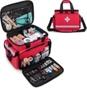 CURMIO Erste-Hilfe-Kits Tasche Leere, Notfall-Lieferungen Tasche medizinische Tasche für Heim-Gesundheitspflege und Trauma-Kits, Rot (Empty Bag Only)