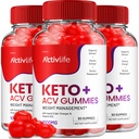 ActivLife Keto ACV Gummies - Active Life Keto Apple Cider Essiggummis, ActivLife Keto + ACV Weight Management Gummies ActiveLife Advanced 1000mg Formula (3 Pack - 180 Gummies)