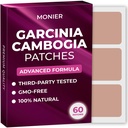 MONIER Garcinia Cambogia Patches (Paket von 60) - 100% natürliche Patch für Frauen und Männer - mit B12 & Kalium - Energie, Fokus & Körperunterstützung - verbesserte Formel
