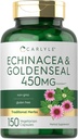 Carlyle Echinacea Goldenseal Kapseln | 150 Count | Vegetarisch, Non-GMO, Glutenfrei