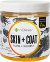 In Clover Dog Skin and Coat Supplement, BioRadiant Natural Supplement für Hunde, Gesunde Haut und Mantel, Fish Oil Alternative verwendet Karotten, Kokosnuss, Omega 3's, Biotin und Zink-Soothe Haut