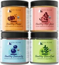 kin+kind Superfood Supplement Set für Hunde & Katzen - Boost Immunität, fördert gesunde Haut & Coat, Hip & Joint, Gesunde Verdauung - Made in USA - Superset (4 x 4 oz)