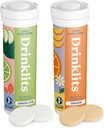 Drinklits Lemon-Lime & Orange Electrolyte Tablets (2) Tube Bundle | Citrus Daily Hydration Combo Pack | Delicious Natural Flavors – 0g Sugar – Tägliche Verwendung | 20 Portionen - 10 Tabletten pro Tube