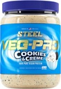 Stahlergänzungsmittel Veg-PRO | Vegan Protein Pulver, Cookies und Creme | 25 Servierungen (1.65lbs) | Proteinpulver mit BCAA Aminosäure | Non GMO | Non Dairy | Low Carb Formula