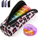 Pill Organizer 1-mal am Tag: Wöchentliche Pille Box 7 Tag mit ausgezeichneter Qualität Leicht - Portable Small Travel Pill Case für Medizin Vitamine Fish Oils Supplements