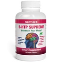 Nattura 5-HTP Supreme - für positive Stimmung, Entspannung und Appetitkontrolle - mit 5-HTP, L-Tyrosin, L-Lysin, Vitamin B6, Folat (Folsäure), Vitamin C (Ascorbinsäure), Calcium - 90 Kapseln