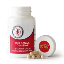 Dairyland Korean Red Panax Ginseng Capsules - 2000 mg Koncentrated Potent Ground Ginseng Root Extract - Keine Füllstoffe, Bindemittel oder andere Additive. (75 ct)